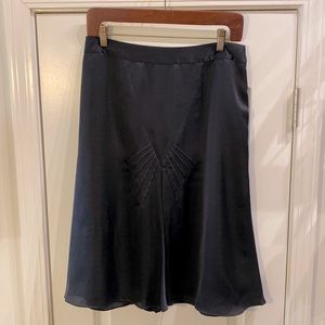 Black Satin Skirt. Size 10